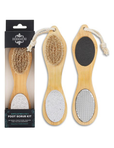 Kit de Exfoliación para Pies Dermasuri 4 en 1 - Cuidado Natural