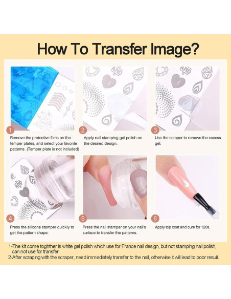 Kit de Estampado de Uñas YEPYEPGO - 4 Piezas, Doble Cabeza