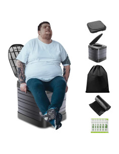 Inodoro Portátil Sckee XXL 40.6 cm Camping con Tapa