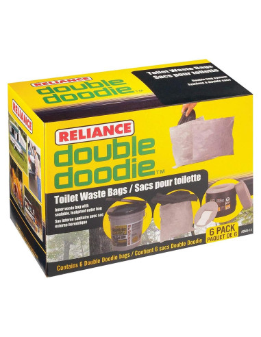 Bolsas Desechos Inodoro Portátil Reliance Double Doodie 6 Pzas