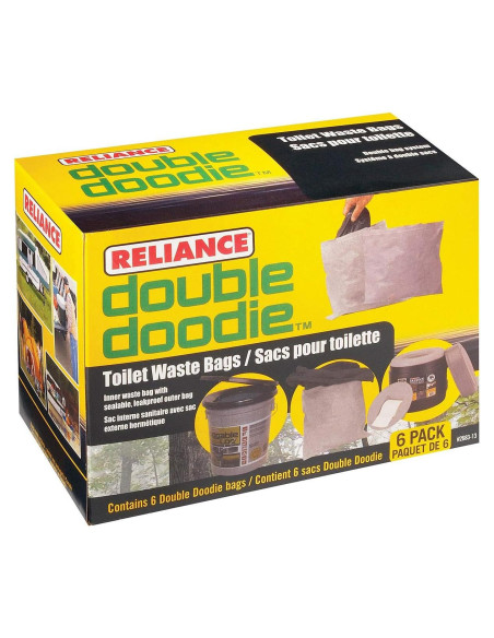 Bolsas Desechos Inodoro Portátil Reliance Double Doodie 6 Pzas