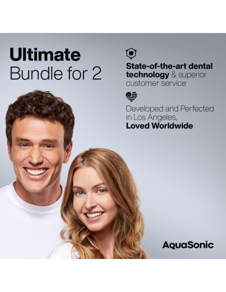 Cepillos de Dientes Eléctricos Aquasonic Duo - 40,000 VPM