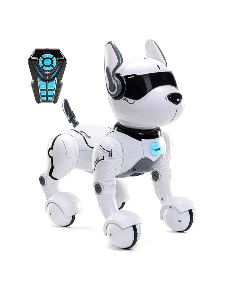 Perro Robot Interactivo Top Race TR-P5T - Programable 10x12x15 cm Perro Robot Interactivo Top Race TR-P5T - Programable 10x12x15 cm