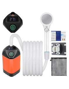 Ducha Solar Portátil Enjylaif 20L con Cabezal y Manguera