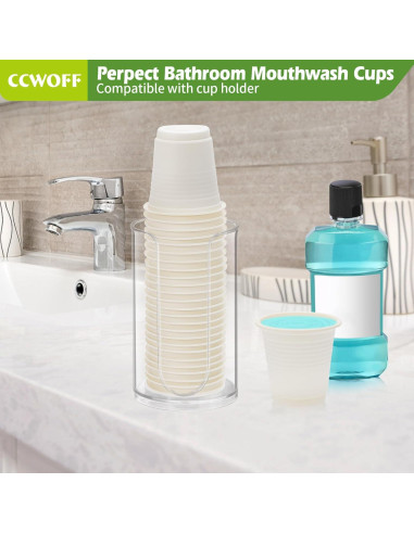 300 Vasos Compostables 3 oz CCWOFF Ecológicos Desechables