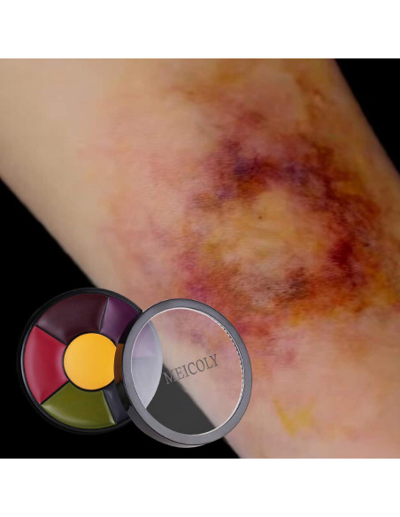 MEICOLY Rueda de Moretones 6 Colores Maquillaje SFX Halloween