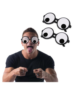 Gafas Locas Axlksia con Ojos Móviles para Adultos y Niños