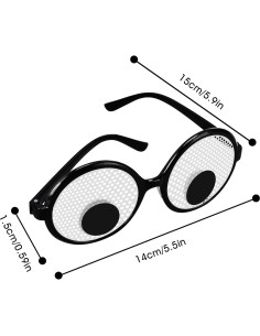 Gafas Locas Axlksia con Ojos Móviles para Adultos y Niños 2