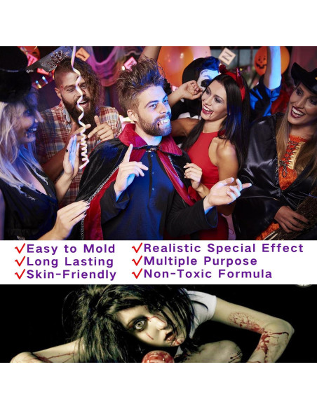 Cera para Cicatrices MEICOLY 50g Maquillaje Efectos Especiales