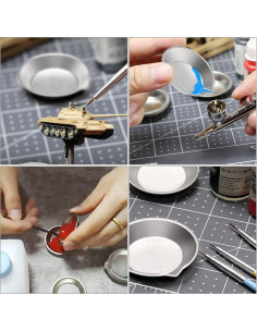 DIYESMART Juego de 12 bandejas y 10 goteros para pintura 2