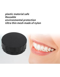 Caja de Almacenamiento de Dentaduras Estink Redonda Negra 2