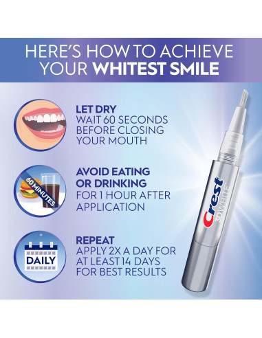 Bolígrafo Blanqueador de Dientes Crest 3DWhite 4 mL