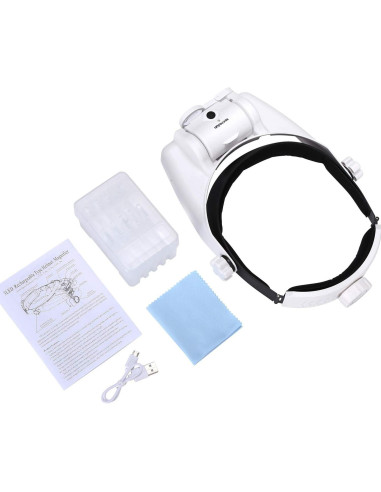 Lupa de Diadema YOCTOSUN 1X-14X LED Recargable