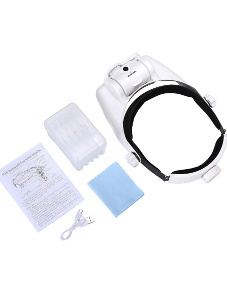 Lupa de Diadema YOCTOSUN 1X-14X LED Recargable Lupa de Diadema YOCTOSUN 1X-14X LED Recargable