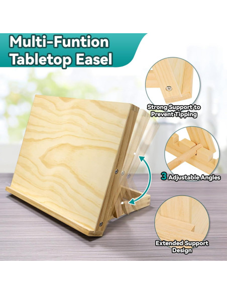 Juego de Pintura Acrílica DRAWLEX 43 Piezas con Lienzos