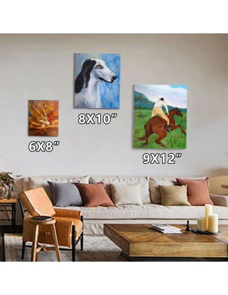 Juego de Pintura Acrílica DRAWLEX 43 Piezas con Lienzos