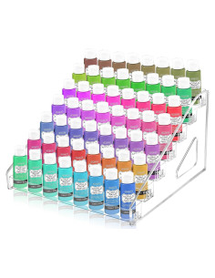 Organizador de Pintura Vowcarol 7 Capas Transparente 56 Botellas