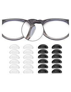 Almohadillas de Nariz SMARTTOP 12 Pares Silicona Antideslizante