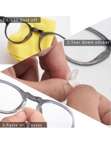 Almohadillas de Nariz SMARTTOP 12 Pares Silicona Antideslizante