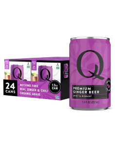 Cerveza de Jengibre Q - 24 Latas de 222 ml - Menos Dulce