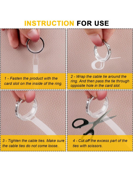 Ajustador de Talla de Anillo Coopache - 16 Piezas Silicona