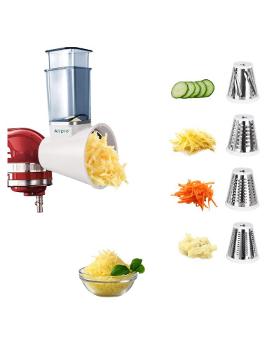 Rallador para Mezclador Kitchenaid Airpro, Acero Inoxidable