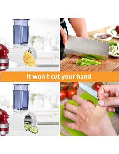 Rallador para Mezclador Kitchenaid Airpro, Acero Inoxidable