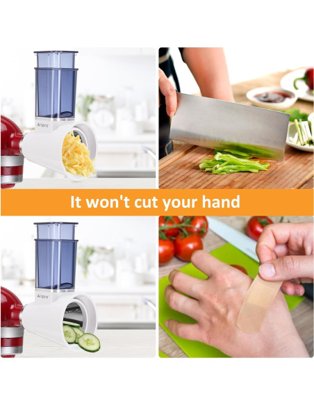 Rallador para Mezclador Kitchenaid Airpro, Acero Inoxidable