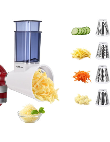 Rallador para Mezclador Kitchenaid Airpro, Acero Inoxidable