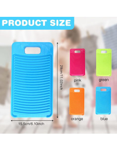 Tablita de Lavar Mini MAOYE Rosa 28x15.5 cm para Niños 2