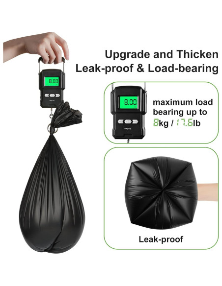 80 Bolsas Compostables para Inodoro Portátil BOYONE 8 Galones