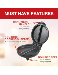 Fabricante de Omelets Elite Gourmet EOM205 Antiadherente 2