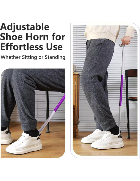 Cuerno de Zapato Ajustable Rewkcy 90 cm para Personas Mayores