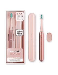 Cepillo de dientes eléctrico Aquasonic Icon Blush 2 modos