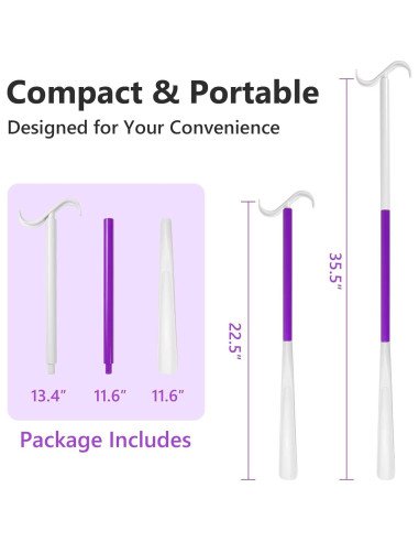 Cuerno de Zapato Ajustable Rewkcy 90 cm para Personas Mayores