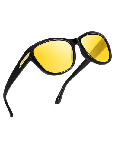 Gafas de Conducción Nocturna TJUTR Polarizadas Amarillas