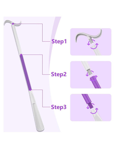 Cuerno de Zapato Ajustable Rewkcy 90 cm para Personas Mayores