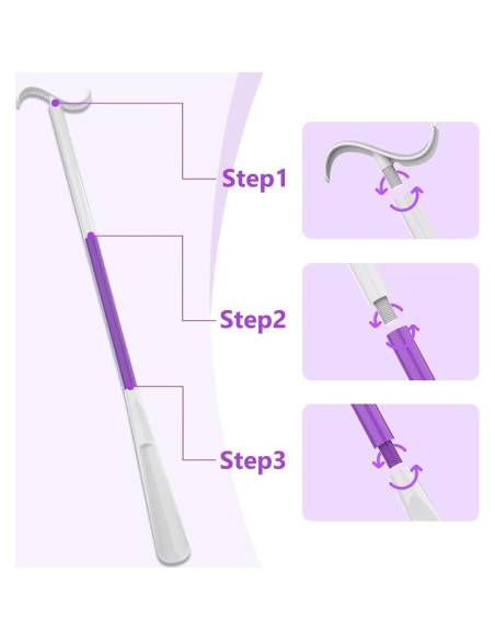 Cuerno de Zapato Ajustable Rewkcy 90 cm para Personas Mayores