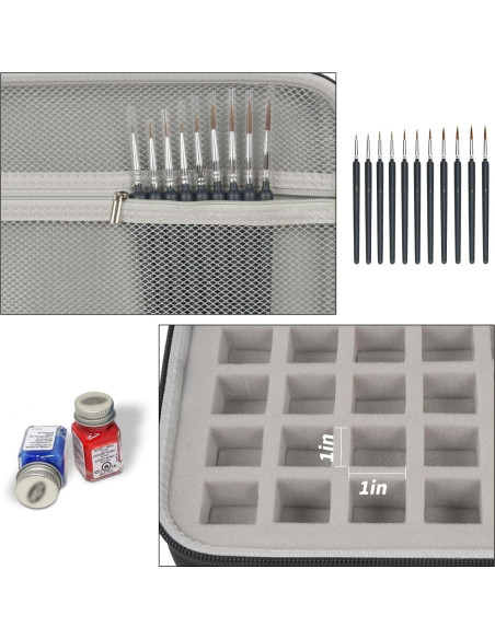 Estuche de Almacenamiento ALKOO para Pintura Testors 42PCS