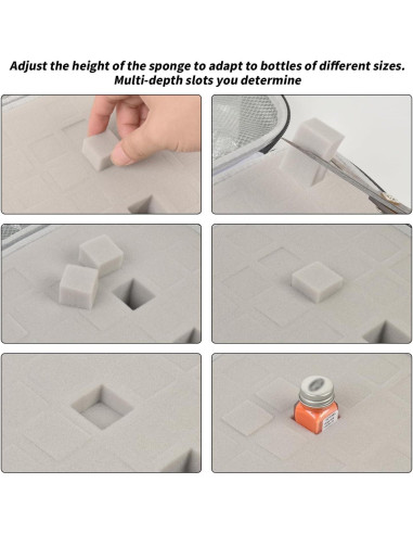 Estuche de Almacenamiento ALKOO para Pintura Testors 42PCS