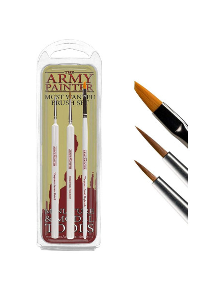 Conjunto de Pinceles The Army Painter - 3 Pinceles Acrílicos