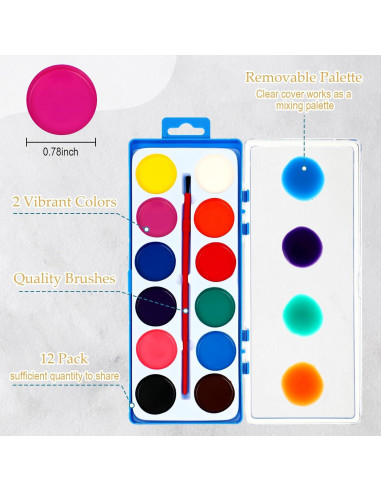 Ctosree Set de 12 Lienzos Pre Dibujados para Pintura