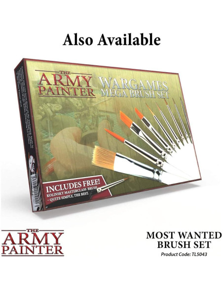 Conjunto de Pinceles The Army Painter - 3 Pinceles Acrílicos