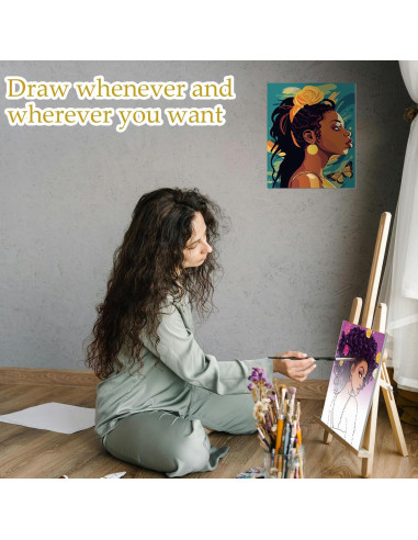 Ctosree Set de 12 Lienzos Pre Dibujados para Pintura