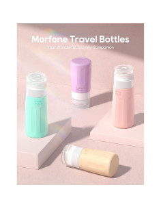 Morfone Set 16 Botellas Viaje Silicona 88ml A prueba de Fugas 2