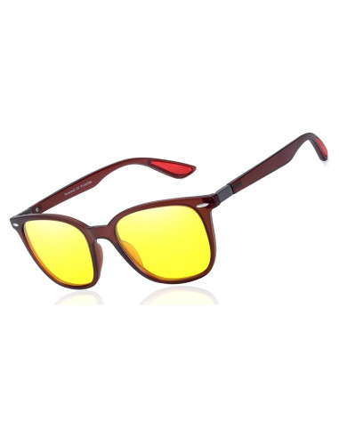 Gafas de Visión Nocturna TJUTR Lentes Amarillas Antideslumbrantes