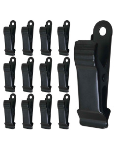 25 Clips de Cocodrilo de Metal Negro 40x13mm Multifuncionales