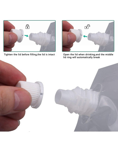 Frasco de licor oculto Vignee 0,95L y 0,47L kit de 11