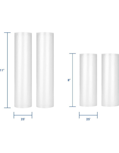 Bolsas de Sellado al Vacío Inkbird 4 Rollos 28,3cm x 7,6m