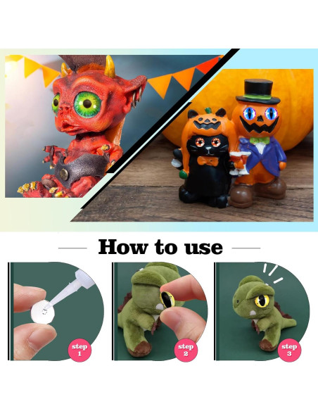 Ojos de Dragón de Vidrio TOAOB 160pcs 6-30mm Manualidades